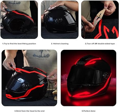 LUCES LED PARA CASCO DE MOTO